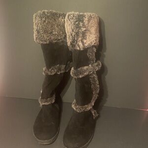 Alpine Black Faux Fur Winter Boots